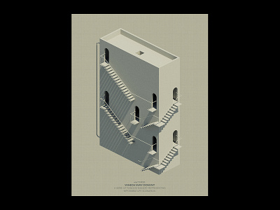 Which Way Down? digital art graphic design illustration typography