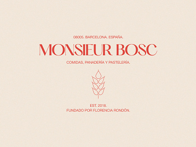 Visual Identity – Monsieur Bosc. branding coffee coffee shop design graphic design logo restaurant branding typography