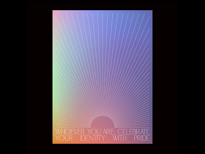 Pride. artwork branding design minimal modern poster pride pridemonth rainbow