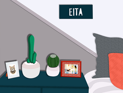 EITA design flat illustration minimal vector