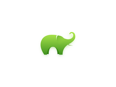 Elephant logo design elephant green illustration logo