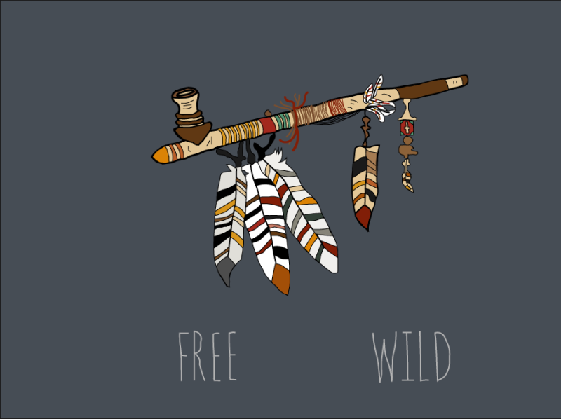 Native American Pipe by Bane on Dribbble