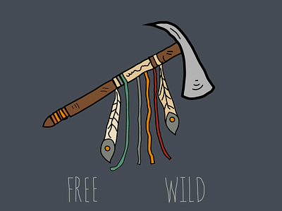 Native American Axe design free illustration illustrator native native american vector wild