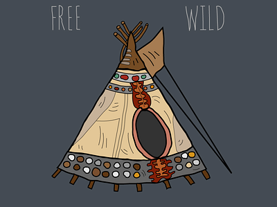 Native American Wigwam design free illustration illustrator native native american tent vector wigwam wild