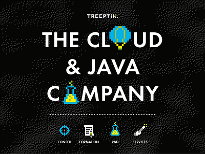 Treeptik Poster cloud graphic pixel poster