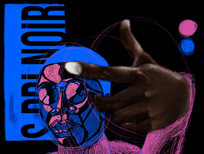 S.PRI NOIR art artist artwork branding design illustration infographie procreate rap