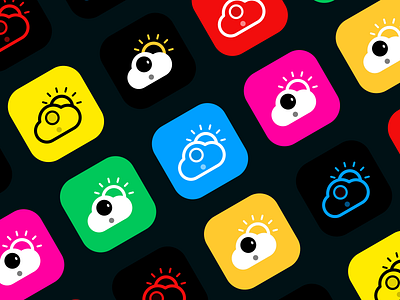 Weather Theme iOS App Icons alternate app apple design flat graphics icon illustration ios logo mobile themes ux