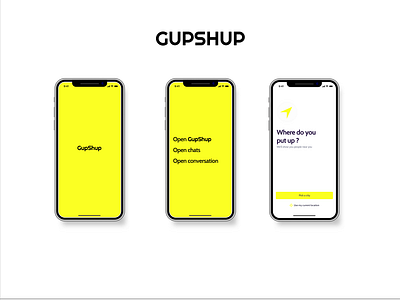 GupShup App app branding design illustration ui uidesign uiux