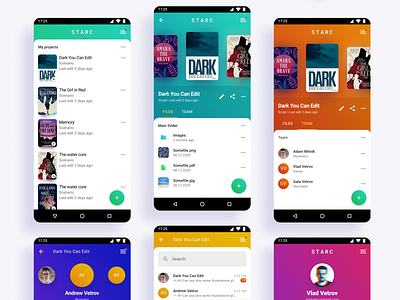 Scenario App android app android design material design ui ux