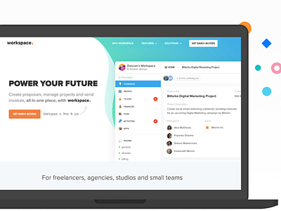 TapChief Workspace Landing Page