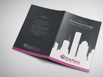 Pink Petro brand identity brochure design graphic design illustration poster report social media imagery