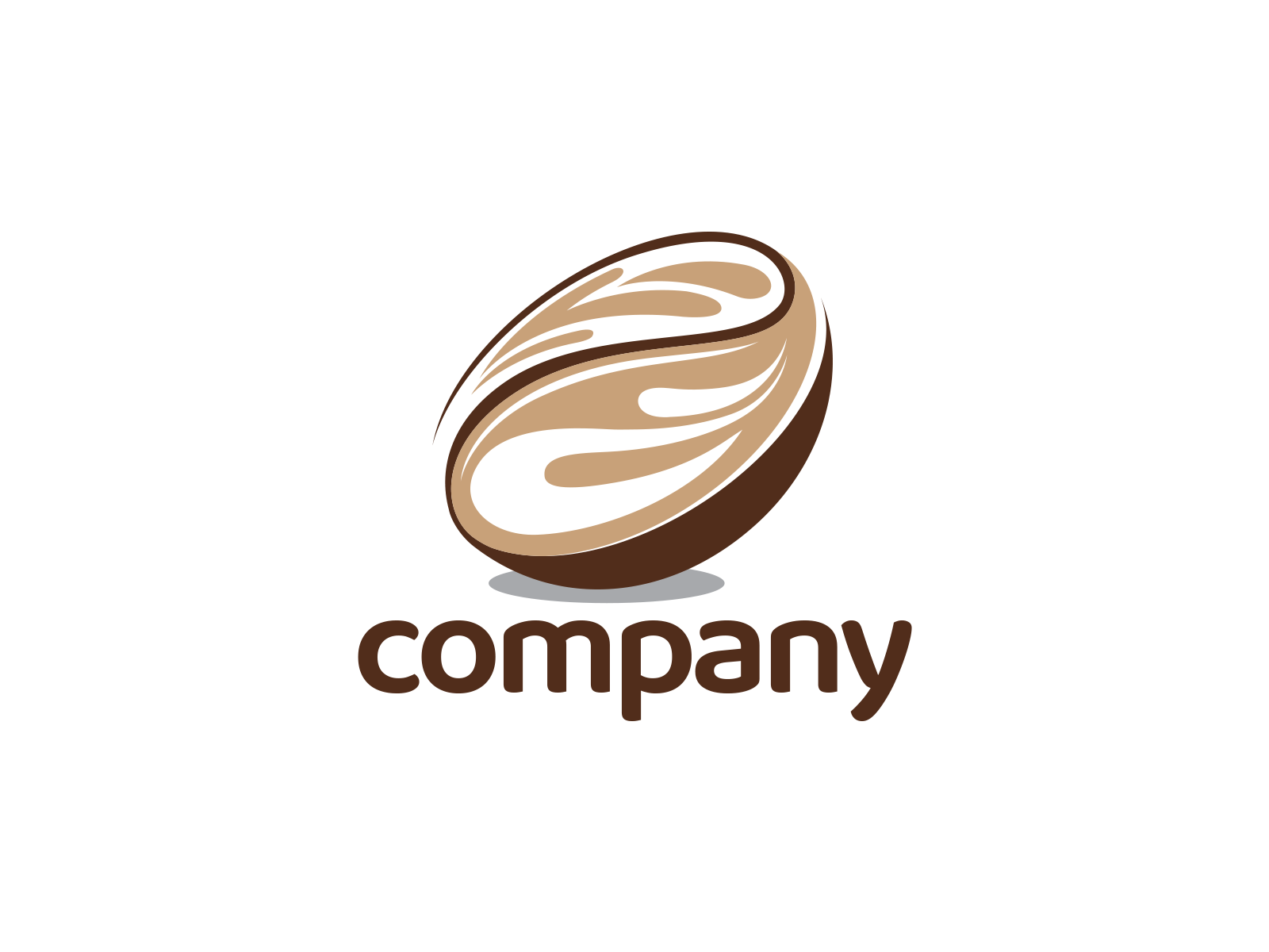 vector Coffee Bean flat Icon logo. Flat logo Design Element. for coffee  shop, cafe, and restaurant. 14579457 Vector Art at Vecteezy