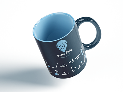 mug brand brand identity branding care design homecare illustration logo physiotherapy print
