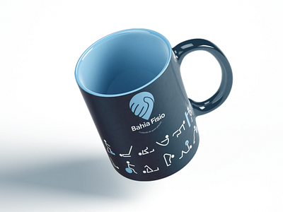 mug brand brand identity branding care design homecare illustration logo physiotherapy print