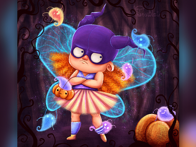 Halloween girl app illustration artwork branding character character art character concept character design characters design fantasy game art graphic design halloween illustration illustrations kids illustration magic mobile app picture book pumpkin