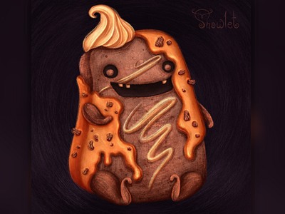 Sweety Creepy Brownie atmosphere board game art brand character brownie cake card game art character character concept character design characters cover illustration creepy food illustration game character graphic design illustration illustrations mascot packaging design sweets