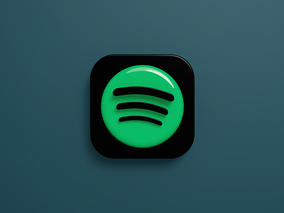 App Icon - Spotify 3d app app icon blender icon mobile spotify