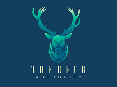The Deer Logo branding branding design deer logo desain logo gradient logo logo logo design minimalist logo