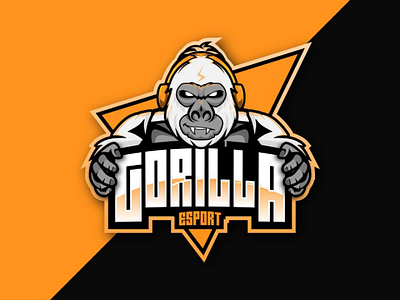 Gorilla Esport Logo branding branding logo esport esport logo gaming logo gorilla logo logo design music logo youtube logo