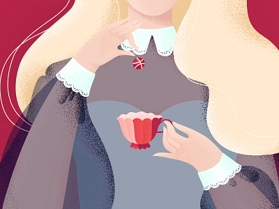 Dribbble Time debut debut shot firstshot hello hello dribble illustration tea vector