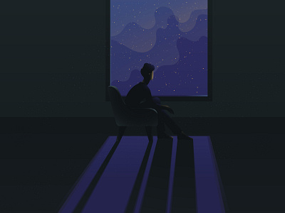 mood blue design illustration mood night starlight vector vector art vector illustration