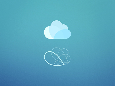 in the cloud cloud graphic design logo shape