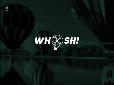 WHOOSH! (Logo for a hot air balloon company) balloon branding design graphic design illustration logo logofolio logotype travel vector