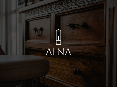 ALNA brand identity branding design furniture graphic design illustration logo logofolio logotype