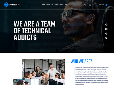 Web studio design concept