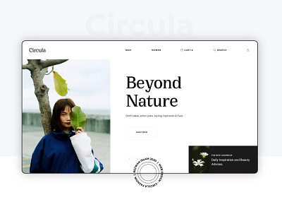Circula - Fashion Store | Web UI Design branding clean clothing concept creative ecommerce fashion store fashion ui fashion website minimal