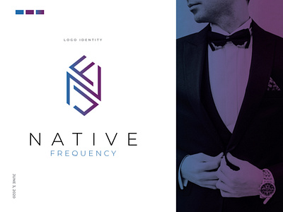 Native Frequency - Logo Design agency brand branding clean company logo concept corporate f logo mark logo logodesign minimal n logo mark vector