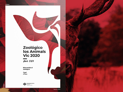 Zoológico | Poster Design 2020 animal art animal logo deer deer head deer illustration posterdesign zoo