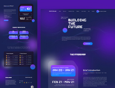 Cryptopulse | Landing Page UI bitcoin bitcoin website branding btc crypto website cryptocurrency ethereum minimal nft ui ui design