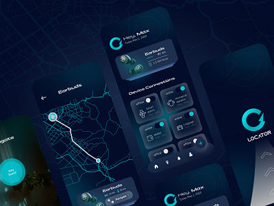 Locator | Device Locator App device locator app mobile app mobile app template smart app ui design