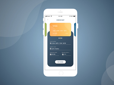 Daily UI #002 - Credit card check out app design application daily002 dailyui dailyuichallenge design illustration productdesigner uidesigner uxdesigner