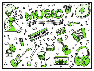 music illustration