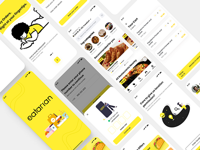 Food Delivery App branding delivery food food delivery ios app order ui ux