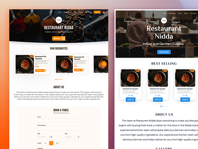 Restaurant Landing Pages branding food food delivery food order landing page restaurant ui ui ux