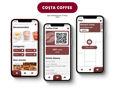 Costa Coffee | App Redesign