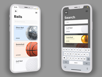 Balls! | Shopping App