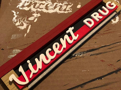 Vincent Drug mini sign