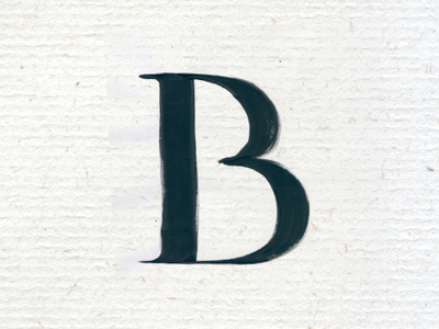 Brush Battle - Round 1: B brush battle custom type hand lettering lettering