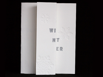 letterpress holiday card