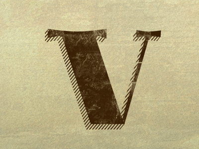alphabattle: V custom type hand lettering lettering