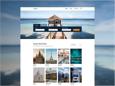 Daily UI #003- Travel Landing Page