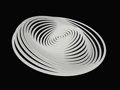 Hypnotic 3D 3d 3d design 3d model animated visual c4d cinema4d zajno