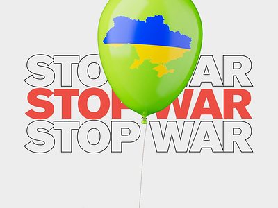 We Stand By Ukraine! 3d antiwar c4d cinema 4d hope no war peace sphere stop war support ukraine world