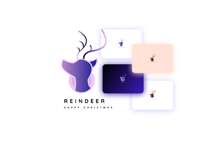 Reindeer christmas design inspiration branding christmas deer design gradient gradient logo icon illustration illustrator inspiration line logo logodesign motivational prototypes snow ui uidesign uxdesign white