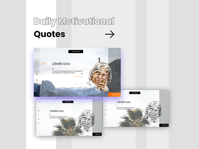 Daily Quotes User Interface Design