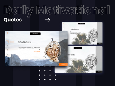 Daily Quotes User Interface Design
